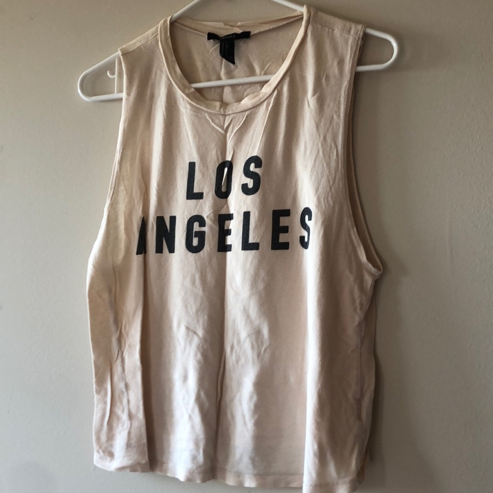 Forever 21 cream colored tank top